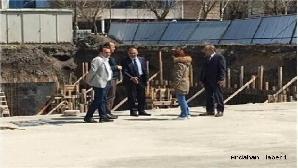 Başkan Köksoy, Kapalı Otopark İnşaat Çalışmasını Yerinde İnceledi
