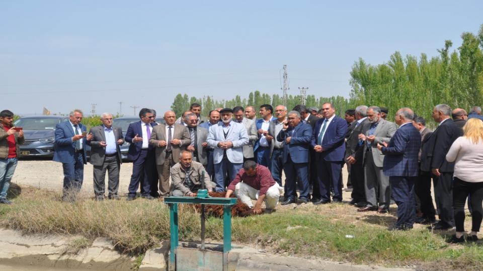 IĞDIR OVASINA TÖRENLE KURBAN KESİLEREK SU VERİLDİ