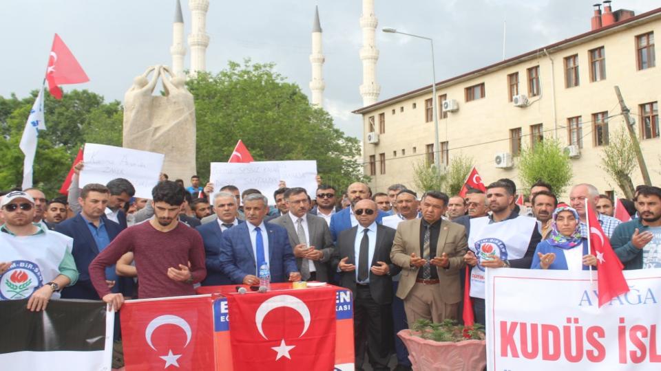 Iğdır’da İsrail'in Gazze'de yaptığı katliam protesto edildi