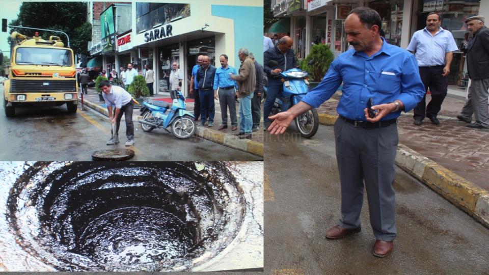 KANALİZASYON KUYUSUNA FULOİL DÖKTÜLER
