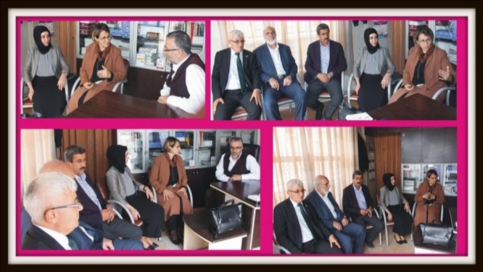 DİLAN ÖZMEN ÖZGÜN, DOĞUBAYAZIT GAZETESİNİ ZİYARET ETTİ