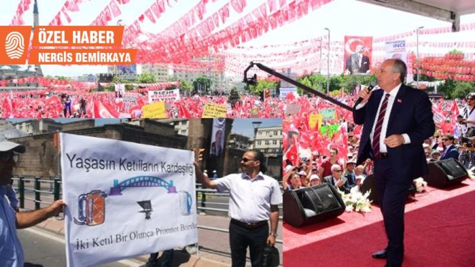 İnce'nin Kayseri mitinginde ketıl kardeşliğine izin yok!