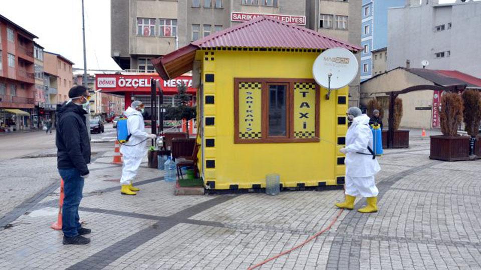 Sarıkamış’ta dezenfeksiyon çalışmları devam ediyor