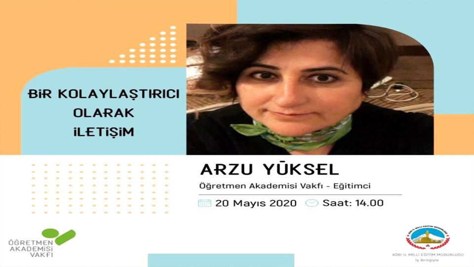 Ağrı’da e-konferans yoluyla “Bir Kolaylaştırıcı Olarak İletişim” konferansı