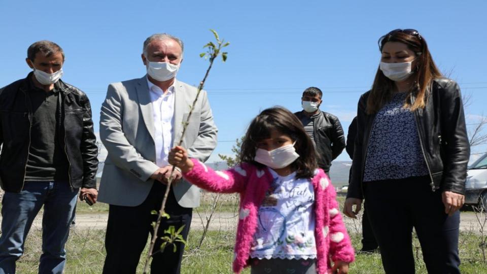 Ortak projenin ilk fidanları dikildi