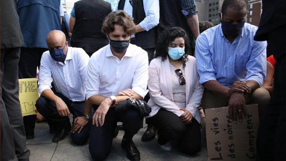 Kanada Başbakanı Trudeau “Siyah Canlar Kıymetlidir” protestosuna katıldı