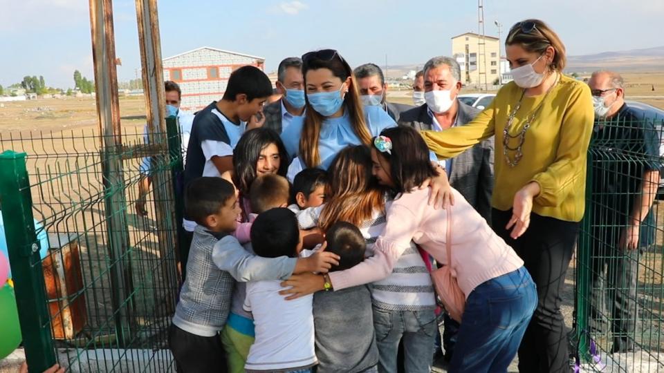 Karslı çocukların park sevinci