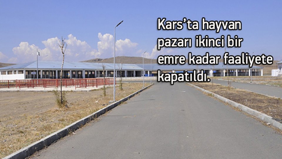 Kars’ta hayvan pazarı ikinci bir emre kadar faaliyete kapatıldı.