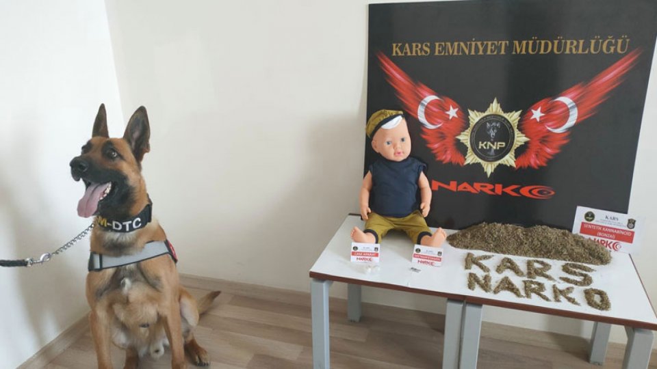 Oyuncak bebeğe uyuşturucu gizlediler 