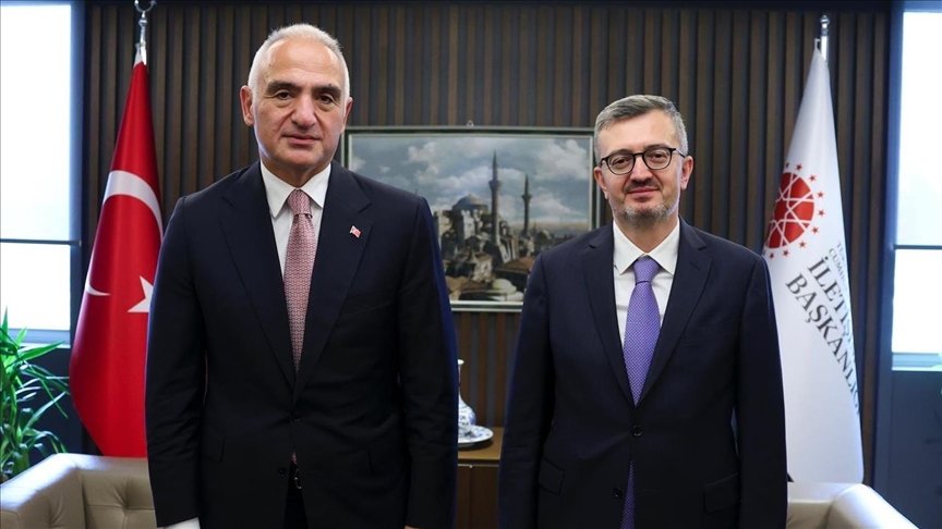 Kültür ve Turizm Bakanı Ersoy'dan Cumhurbaşkanlığı İletişim Başkanı Duran'a ziyaret