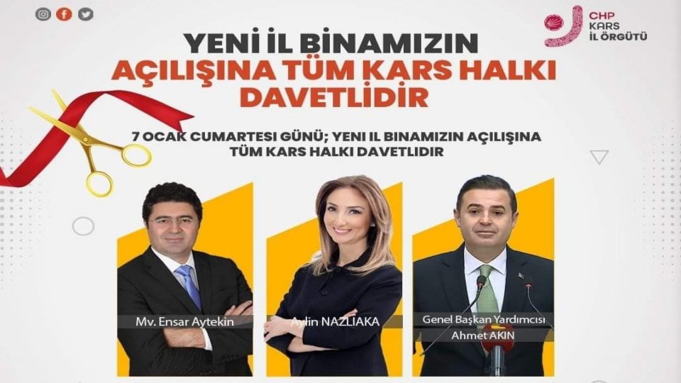 CHP Kars'ta yeni il binasın açıyor